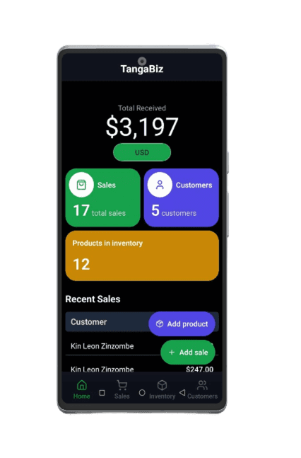 Main app showcase